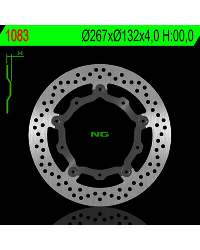 Disque Frein Moto NG BRAKE DISC Disque de frein avant NG 1083 rond flottant Yamaha