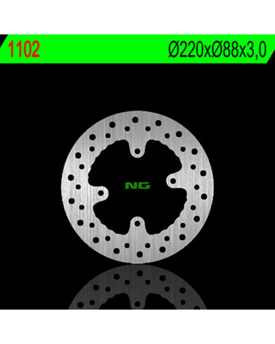 Disque Frein Moto NG BRAKE DISC Disque de frein avant NG 1102 rond fixe