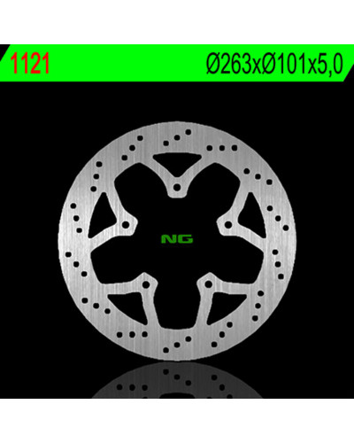 Disque Frein Moto NG BRAKE DISC Disque de frein avant NG 1121 rond fixe