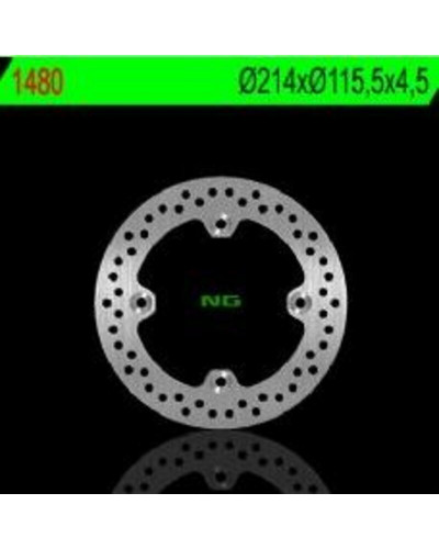 Disque Frein Moto NG BRAKE DISC Disque de frein avant NG 1480 rond fixe Can Am