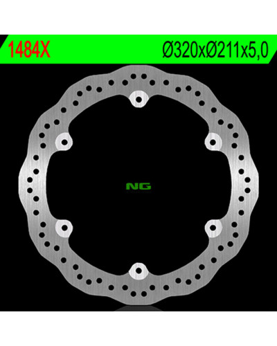 Disque Frein Moto NG BRAKE DISC Disque de frein avant NG 1484X pétale fixe Honda