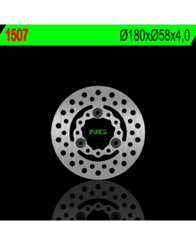 Disque Frein Moto NG BRAKE DISC Disque de frein avant NG 1507 rond fixe Kymco MXU300