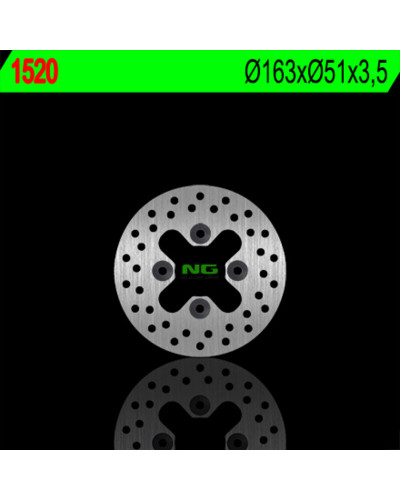 Disque Frein Moto NG BRAKE DISC Disque de frein avant NG 1520 rond fixe Kawasaki KFX450R