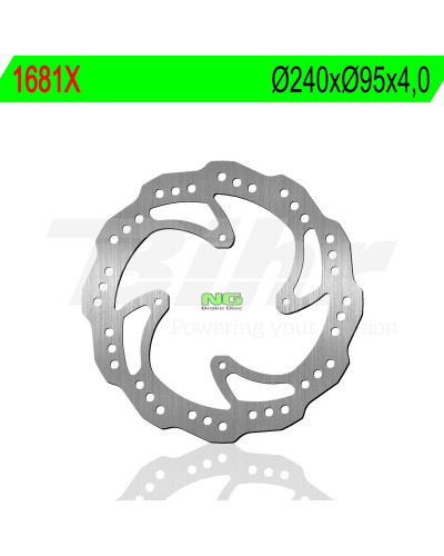Disque Frein Moto NG BRAKE DISC Disque de frein avant NG 1681X pétale fixe KTM/HUSQVARNA 85