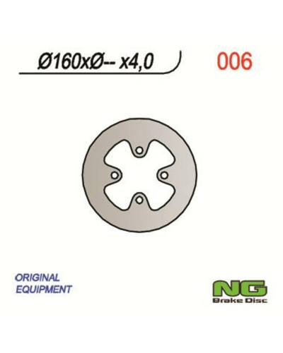 Disque Frein Moto NG BRAKE DISC DISQUE DE FREIN FIXE ARRIERE DROIT