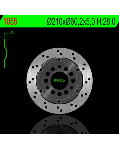 Disque Frein Moto NG BRAKE DISC Disque de frein NG 1055 rond fixe