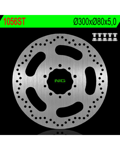 Disque Frein Moto NG BRAKE DISC Disque de frein NG 1056ST rond fixe