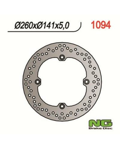 Disque Frein Moto NG BRAKE DISC Disque de frein NG 1094 rond fixe