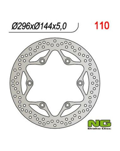 Disque Frein Moto NG BRAKE DISC Disque de frein NG 110 rond fixe