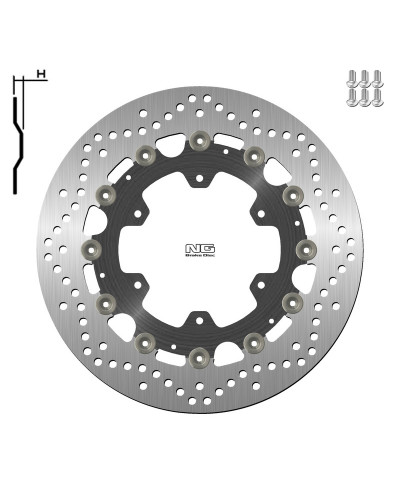 Disque Frein Moto NG BRAKE DISC Disque de frein NG 1137G rond flottant