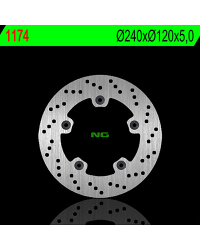 Disque Frein Moto NG BRAKE DISC Disque de frein NG 1174 rond fixe