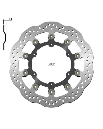 Disque Frein Moto NG BRAKE DISC Disque de frein NG 1224XG pétale flottant