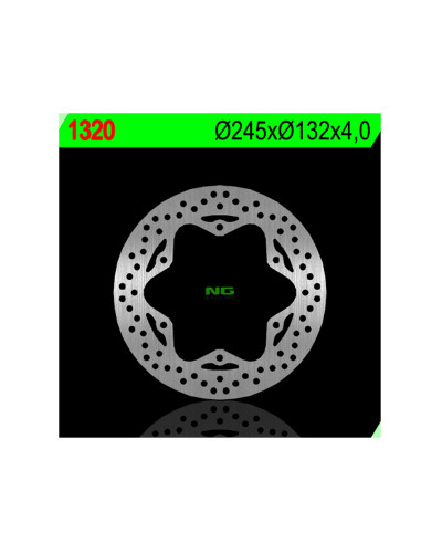 Disque Frein Moto NG BRAKE DISC Disque de frein NG 1320 rond fixe YBR 125