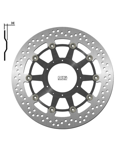 Disque Frein Moto NG BRAKE DISC Disque de frein NG 1446G rond semi-flottant