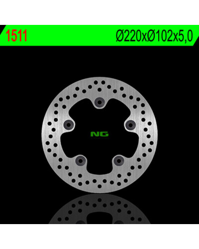 Disque Frein Moto NG BRAKE DISC Disque de frein NG 1511 rond fixe