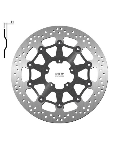 Disque Frein Moto NG BRAKE DISC Disque de frein NG 1517 rond flottant