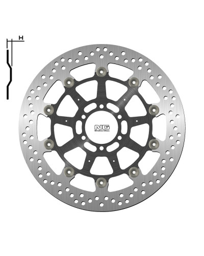 Disque Frein Moto NG BRAKE DISC Disque de frein NG 1538G rond flottant