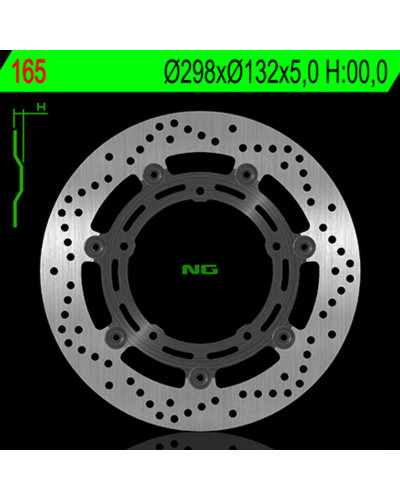 Disque Frein Moto NG BRAKE DISC Disque de frein NG 165 rond semi-flottant