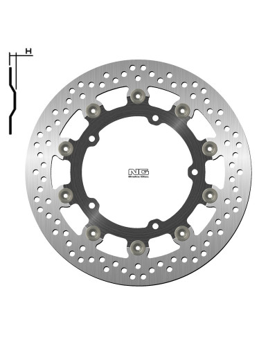 Disque Frein Moto NG BRAKE DISC Disque de frein NG 1786G rond flottant Yamaha