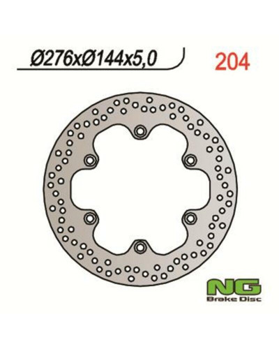 Disque Frein Moto NG BRAKE DISC Disque de frein NG 204 rond fixe