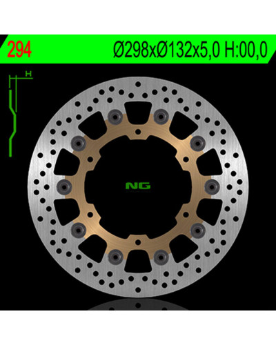 Disque Frein Moto NG BRAKE DISC Disque de frein NG 294 rond semi-flottant