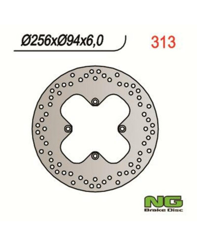 Disque Frein Moto NG BRAKE DISC Disque de frein NG 313 rond fixe