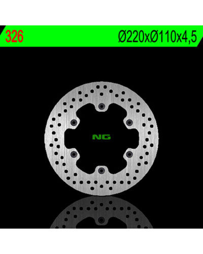 Disque Frein Moto NG BRAKE DISC Disque de frein NG 326 rond fixe