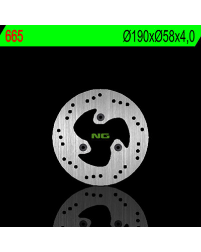 Disque Frein Moto NG BRAKE DISC Disque de frein NG 665 rond fixe