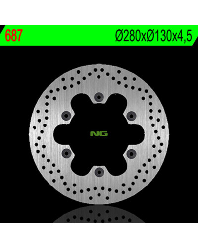 Disque Frein Moto NG BRAKE DISC Disque de frein NG 687 rond fixe