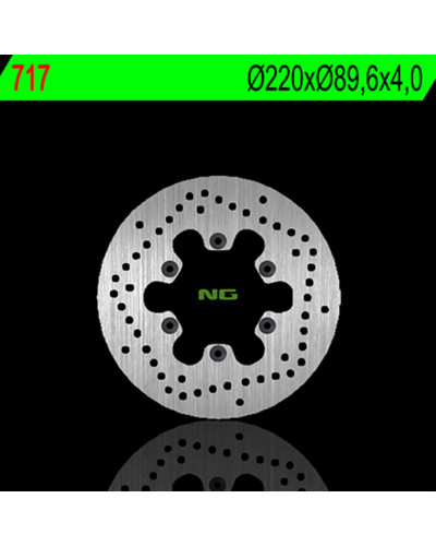 Disque Frein Moto NG BRAKE DISC Disque de frein NG 717 rond fixe