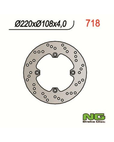 Disque Frein Moto NG BRAKE DISC Disque de frein NG 718 rond fixe