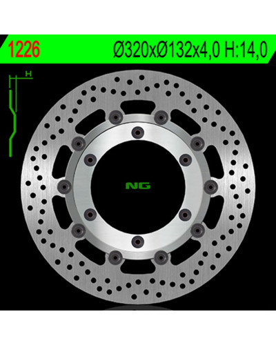 Disque Frein Moto NG BRAKE DISC Disque de frein NG BRAKE DISC flottant - 1226