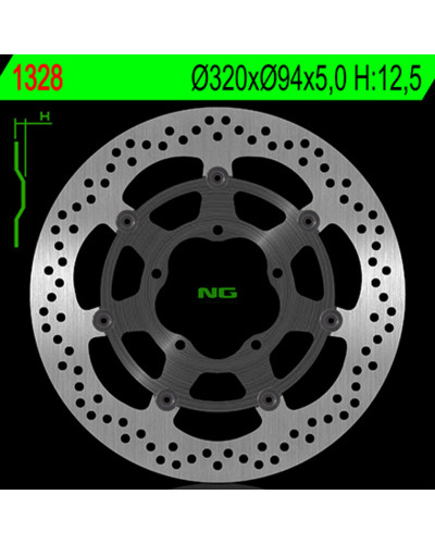 Disque Frein Moto NG BRAKE DISC Disque de frein NG BRAKE DISC flottant - 1328