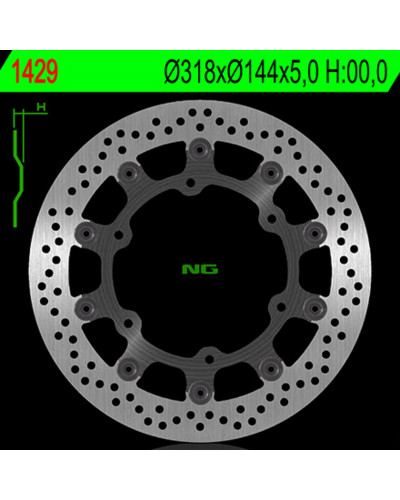 Disque Frein Moto NG BRAKE DISC Disque de frein NG BRAKE DISC flottant - 1429