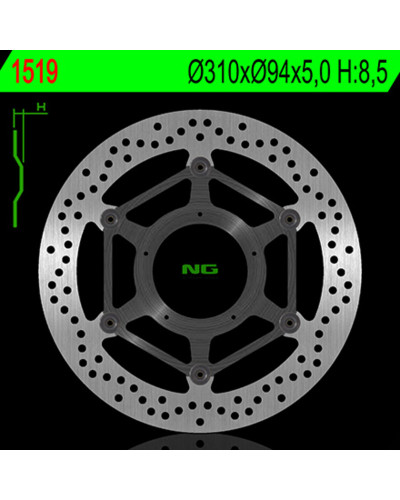 Disque Frein Moto NG BRAKE DISC Disque de frein NG BRAKE DISC flottant - 1519.