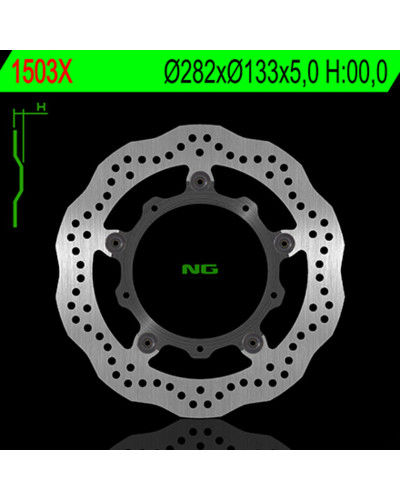 Disque Frein Moto NG BRAKE DISC Disque de frein NG BRAKE DISC pétale semi-flottant - 1503X.