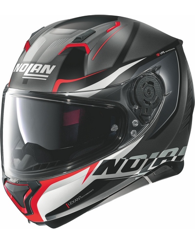 Casque Intégral Moto NOLAN N87 Miles gris-rouge