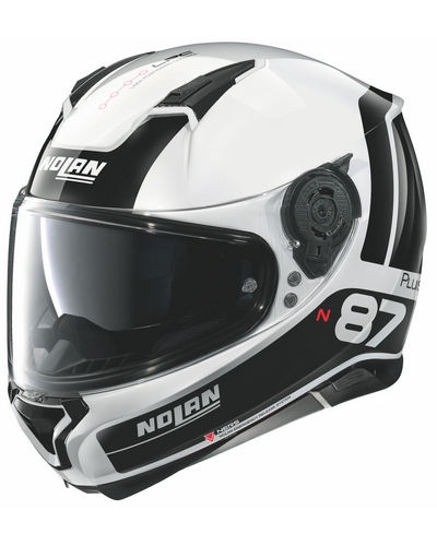 Casque Intégral Moto NOLAN N87 Plus Distinctive noir-blanc