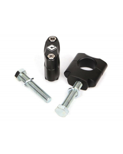 Tés de fourches ODI Pontets de guidon oversize ODI noir ø28 6 mm Honda/Kawasaki