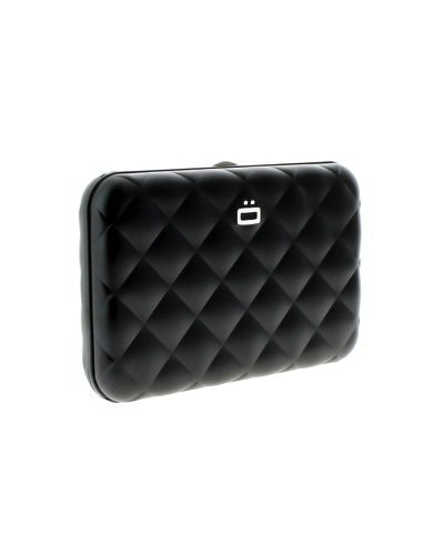 DIVERS OGON Porte-cartes Quilted Button noir