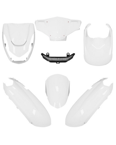 Kit Plastique Moto O PARTS Carénage O PARTS blanc brillant - Peugeot Kisbee (10-)