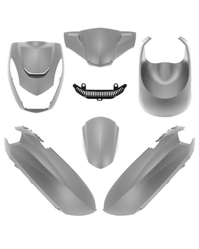 Kit Plastique Moto O PARTS Carénage O PARTS gris mat - Peugeot Kisbee (10-)