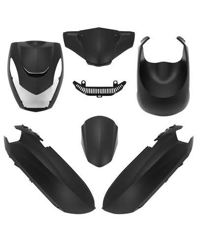 Kit Plastique Moto O PARTS Carénage O PARTS noir mate - Peugeot Kisbee (10-)