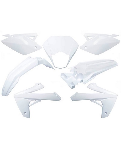 Kit Plastique Moto O PARTS Kit plastique O PARTS blanc brillant - Rieju MRT/MRT Pro 50 (09-21)