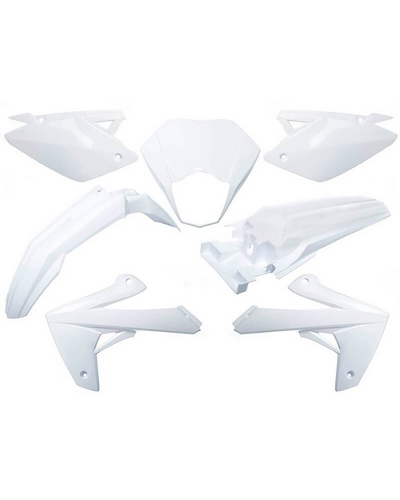 Kit Plastique Moto O PARTS Kit plastique O PARTS blanc brillant - Rieju MRT/MRT Pro 50 (22-)
