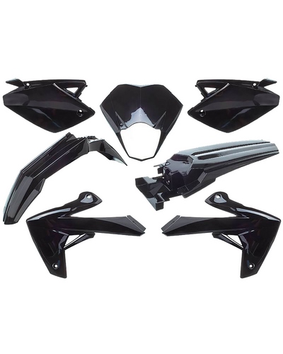 Kit Plastique Moto O PARTS Kit plastique O PARTS noir brillant - Rieju MRT/MRT Pro 50 (09-21)