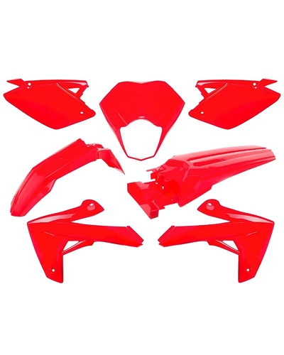 Kit Plastique Moto O PARTS Kit plastique O PARTS rouge brillant - Rieju MRT/MRT Pro 50 (09-21)