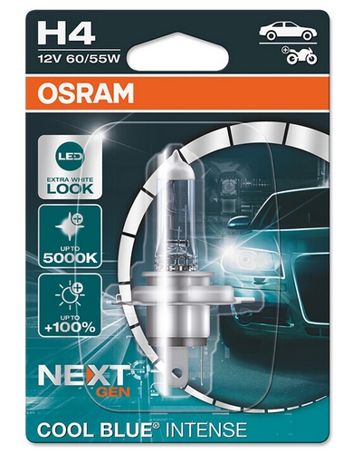 Ampoules Moto OSRAM Ampoule OSRAM Cool Blue Intense H4 12V/60/55W - X1