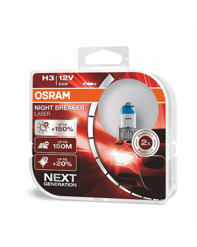 Ampoules Moto OSRAM Ampoule OSRAM H3 Night Breaker Laser 12V/55W culot PK22S