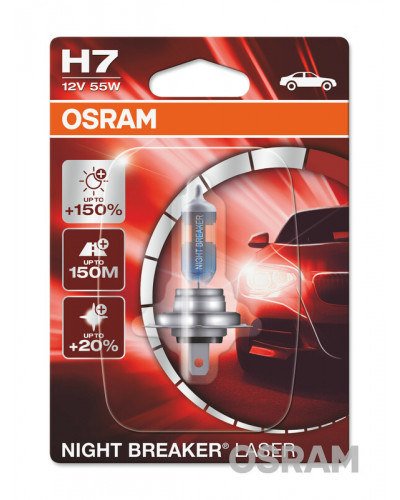 Ampoules Moto OSRAM Ampoule OSRAM H7 Night Breaker Laser 12V/55W culot PX26d